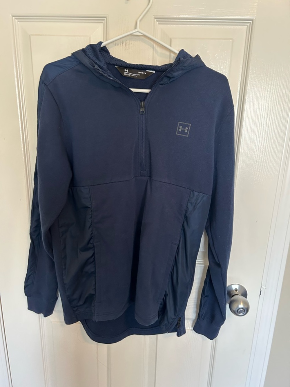 Under Armour Men’s 1/4 Zip Mixed-Media Hoodie - Size M